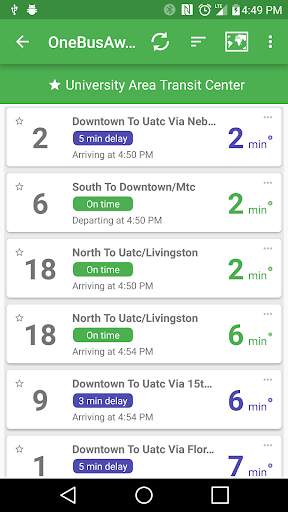 OneBusAway screenshot 2
