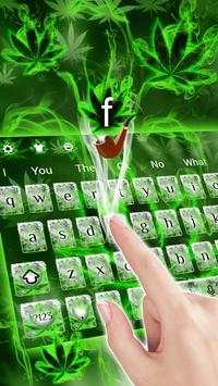 (FREE 2018)Weed Rasta Smoke Keyboard Theme screenshot 2