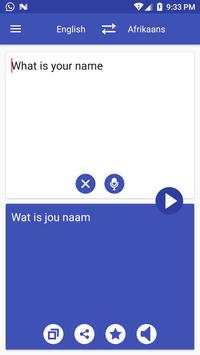 Afrikaans English Translator 5 تصوير الشاشة