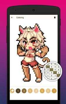 Monster Girl Color By Number art maker screenshot 2
