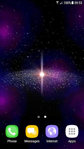 Galaxy 3D Live Wallpaper screenshot 3
