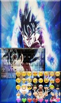 Goku Ultra Instinc Super Saiyan Keyboard Theme screenshot 3