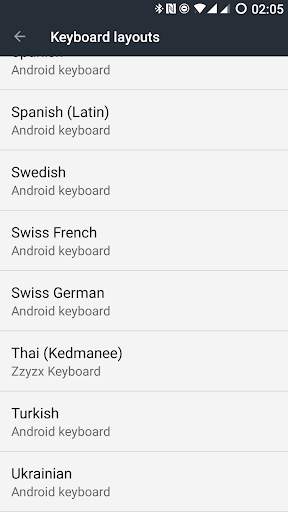 Thai External Keyboard स्क्रीनशॉट 1