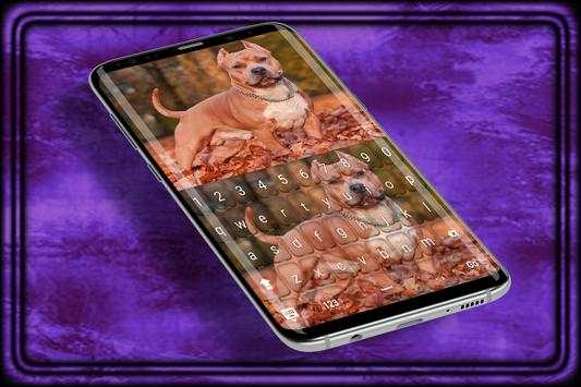 pitbull dog Keyboard Theme screenshot 1