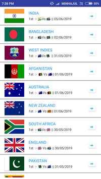 All Cricketer Name List  (World cup 2019) screenshot 3