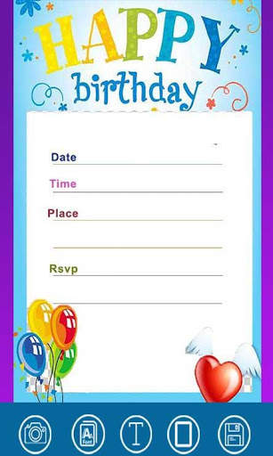 Birthday Invitation Maker : Invitation Card Maker screenshot 3