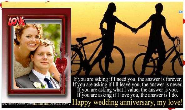 Happy Wedding anniversary photo frames screenshot 1