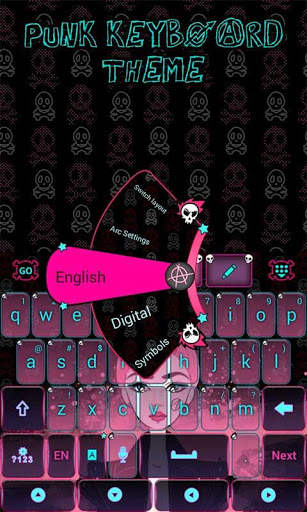 Punk GO Keyboard Theme & Emoji स्क्रीनशॉट 2