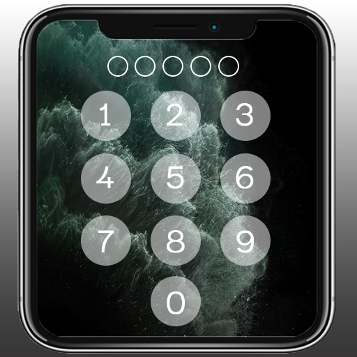 ios 12 lockscreen - Fingerprint &amp; passcode icon