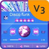 Disco funk Music Player Skin 2.0.4 Bluey Purple