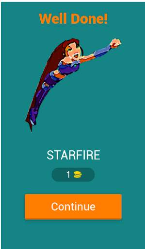Teen Titans quiz game screenshot 2