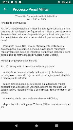 Processo Penal Militar 2023 screenshot 2