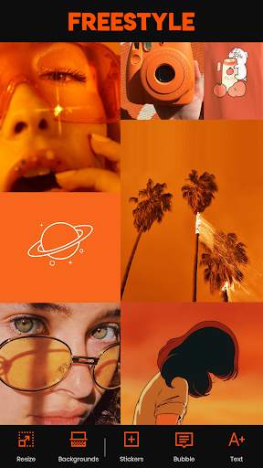 Orenji 🍊 : Free Photo Collage & Backgrounds maker screenshot 1