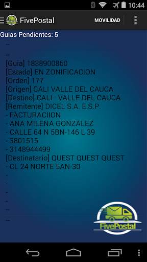FivePostal BSI screenshot 5