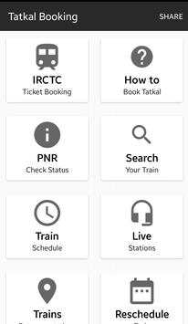 Fast Tatkal Ticket Booking IRCTC screenshot 1