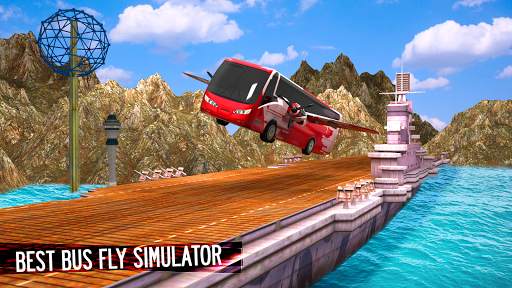 Ultimate Futuristic flying bus Driving Simulator screenshot 1