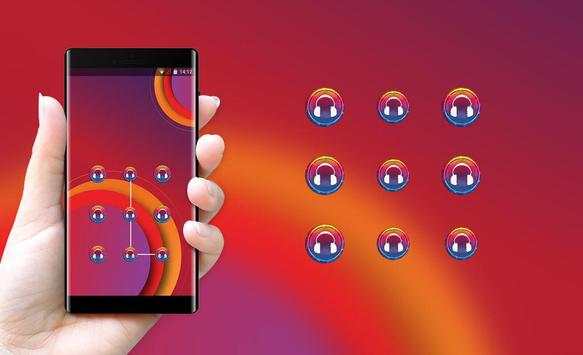 Lock theme for bright red jio phone wallpaper screenshot 3