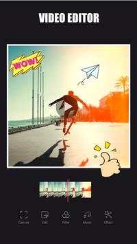 Collage Maker-  Poto Grid, Square fit, music video screenshot 2