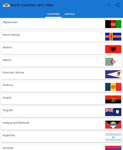 World Countries And Cities screenshot 1