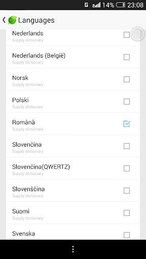Romanian for GO Keyboard-Emoji screenshot 6
