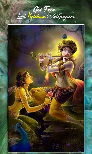 Lord Krishna HD Wallpaper screenshot 2