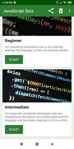 JavaScript Quiz скриншот 1