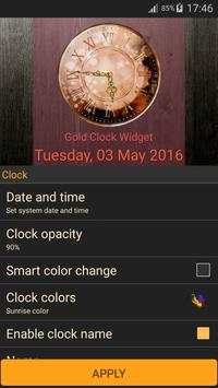 Gold Clock Widget screenshot 3