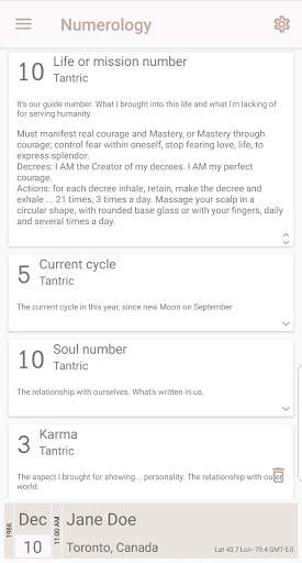 Astro Mate FREE - Astrology Charts / Numerology screenshot 7