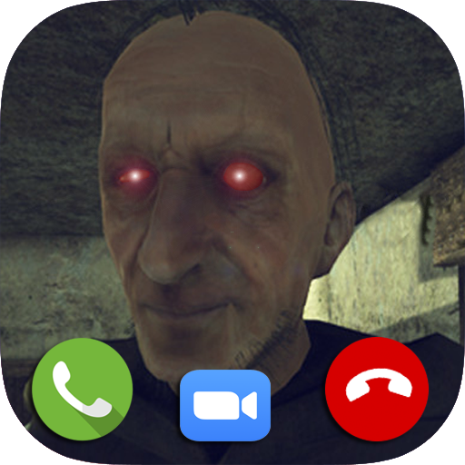 Scary Grandpa Fake Video Call icon