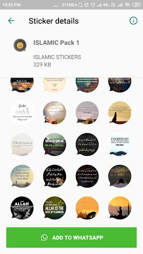 ISLAMIC Stickers for Whatsapp - WAStickerApp screenshot 2