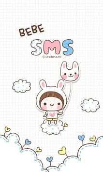 BeBe Rabbit SMS Theme screenshot 1