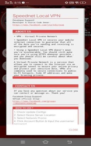 SPEEDNET REBORN LOCAL VPN screenshot 6