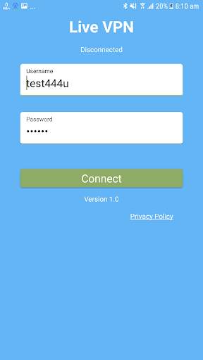 Live VPN screenshot 1