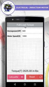 Electrical Induction Motor Calculator 7 تصوير الشاشة