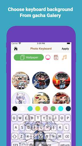 Keyboard Theme for gacha screenshot 1