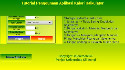 Penghitungan Kalori screenshot 14