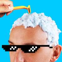 Make me bald prank icon