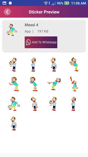 Messi Stickers For Whatsapp screenshot 5