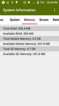 System Information 3 تصوير الشاشة