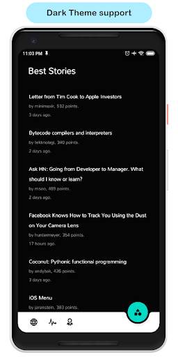 Smart News : minimal hacker news reader screenshot 1