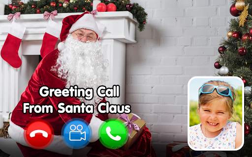 Video call from Santa Claus and Texting  Simulated screenshot 2
