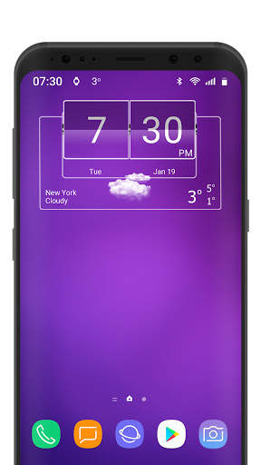 3D Flip Clock Theme Pack 06 screenshot 3