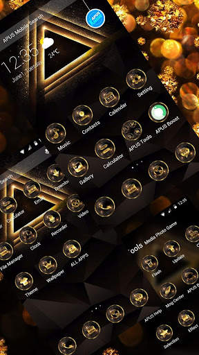 GoldenTriangle-APUS Launcher theme for Andriod screenshot 2