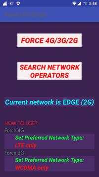 4G LTE Switch : Force 4G 3G screenshot 1