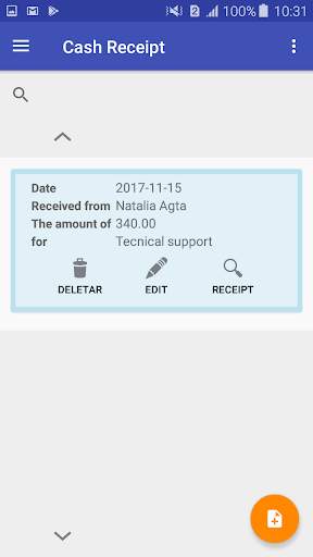 Cash Receipt screenshot 2
