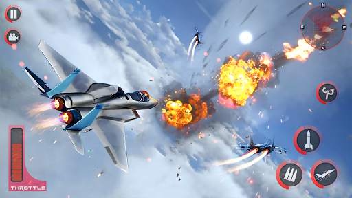 Jet Fighter War Airplane Games screenshot 2