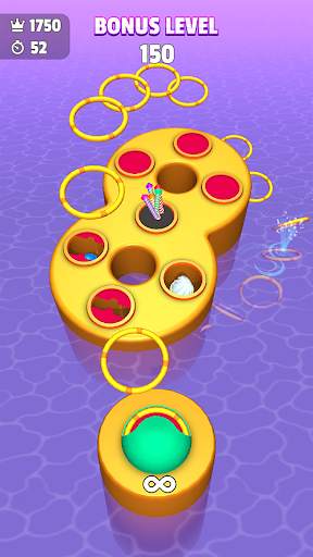 Color Rings 3D - Ring Toss Game screenshot 3