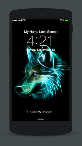 Animals Neon Lock Screen 3 تصوير الشاشة
