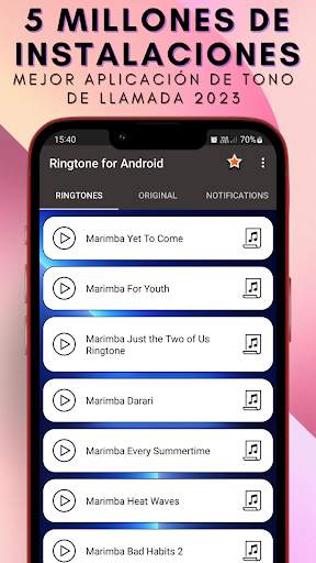 Tono de llamada para Android™ screenshot 1