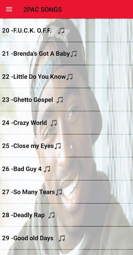 2Pac Songs Offline (Tupac Songs without internet) screenshot 1